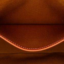 Celine Beige Triomphe Coated Canvas Ava Shoulder Bag