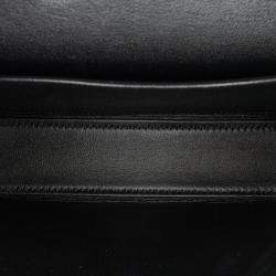 Celine Black Shiny Calfskin Claude Chain Shoulder Bag