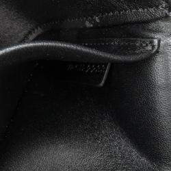 Celine Black Shiny Calfskin Claude Chain Shoulder Bag