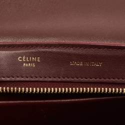 Celine Tricolor Leather and Suede Small Trapeze Top Handle Bag
