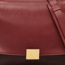 Celine Tricolor Leather and Suede Small Trapeze Top Handle Bag
