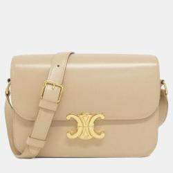 Celine Leather Classic Triomphe Shoulder Bag
