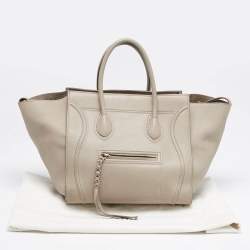 Celine Beige Leather Medium Phantom Luggage Tote