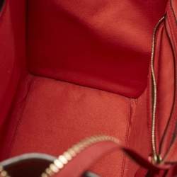 Celine Red Leather Mini Luggage Tote