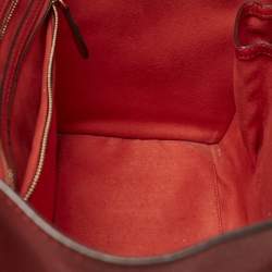 Celine Red Leather Mini Luggage Tote