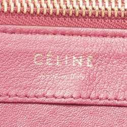 Pre Owned Celine Red Python Small Trio Crossbody Bag