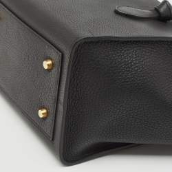 Celine Black Leather Mini Tie Tote