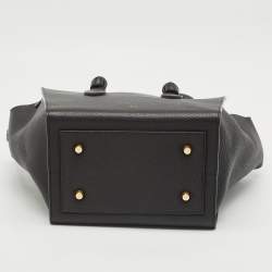 Celine Black Leather Mini Tie Tote