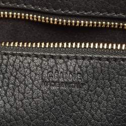 Celine Black Leather Mini Tie Tote