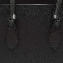 Celine Black Leather Mini Tie Tote