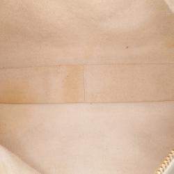 Celine White Medium Calfskin Romy Shoulder Bag