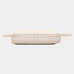 Celine White Medium Calfskin Romy Shoulder Bag
