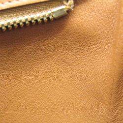 Celine Brown, Navy Canvas and Leather Bucket Bag