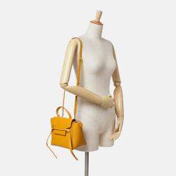 Celine Yellow Nano Grained Calfskin Belt Bag