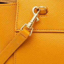 Celine Yellow Nano Grained Calfskin Belt Bag