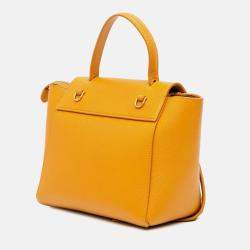 Celine Yellow Nano Grained Calfskin Belt Bag