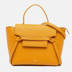 Celine Yellow Nano Grained Calfskin Belt Bag