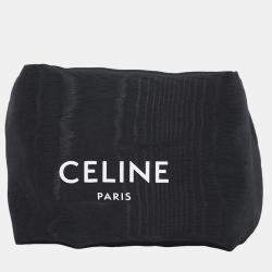 Celine Blue Leather Triomphe Oval Crossbody Bag