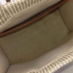 Celine Beige Fabric Cabas Tights Small bag