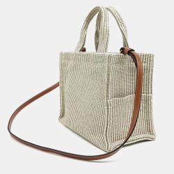 Celine Beige Fabric Cabas Tights Small bag