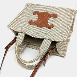 Celine Beige Fabric Cabas Tights Small bag