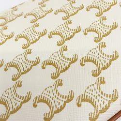 Pre Owned Celine White PVC Triumph Ava Hobo Bag