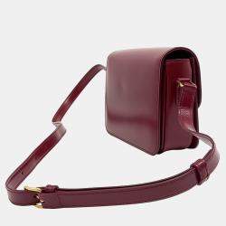 Celine Red Leather Triumph Bag Small