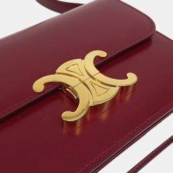 Celine Red Leather Triumph Bag Small