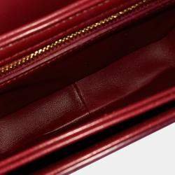 Celine Red Leather Triumph Bag Small