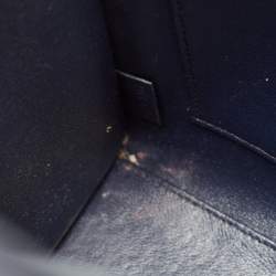 Celine Navy Blue Leather Nano Luggage Tote