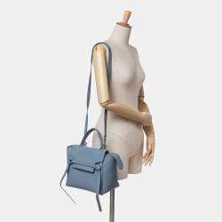 Celine Blue Micro Grained Calfskin Belt Bag