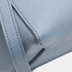 Celine Blue Micro Grained Calfskin Belt Bag