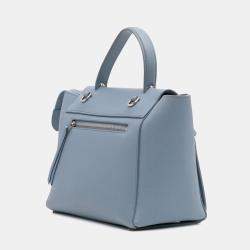 Celine Blue Micro Grained Calfskin Belt Bag
