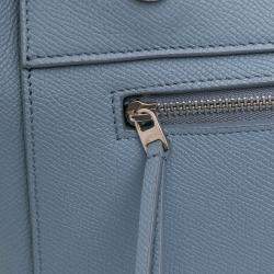 Celine Blue Micro Grained Calfskin Belt Bag