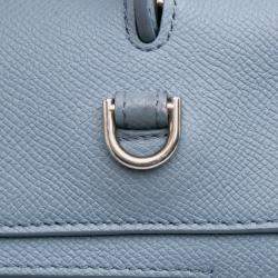 Celine Blue Micro Grained Calfskin Belt Bag