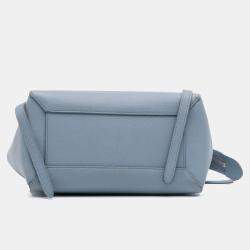 Celine Blue Micro Grained Calfskin Belt Bag