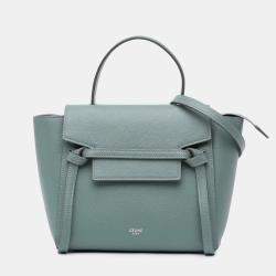 Celine Blue Nano Grained Calfskin Belt Bag
