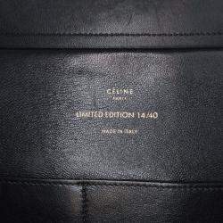 Celine Black White Limited Edition Mini Pony Hair and Calfskin Belt Bag