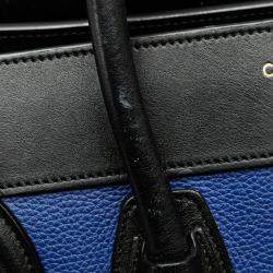 Celine Multicolor Micro Tricolor Leather Luggage Tote Bag