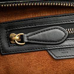 Celine Multicolor Micro Tricolor Leather Luggage Tote Bag