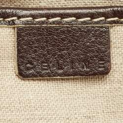 Celine Choco Brown Leather Boogie Satchel