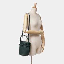 Celine Green Leather Nano Big Bucket Bag