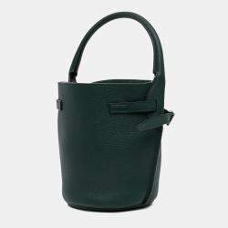 Celine Green Leather Nano Big Bucket Bag