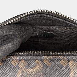 Celine Brown Coated Canvas Mini Triomphe Camera Bag