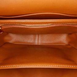 Celine Brown Canvas Teen Triomphe Crossbody