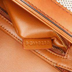 Celine Brown Canvas Teen Triomphe Crossbody