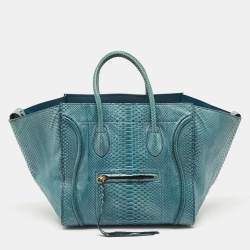 Celine Blue Python Medium Phantom Luggage Tote
