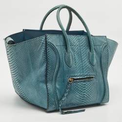 Celine Blue Python Medium Phantom Luggage Tote