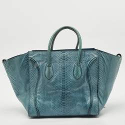 Celine Blue Python Medium Phantom Luggage Tote