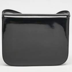 Celine Black Patent Leather Medium Classic Box Shoulder Bag
